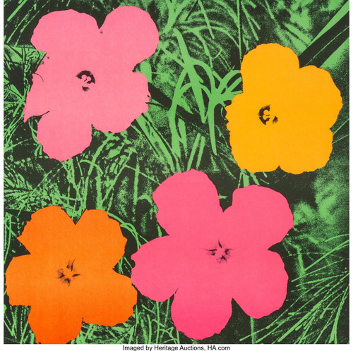 Andy Warhol (1928-1987). Flowers, 1964. Poster Canvas Print Art Painting Decor R