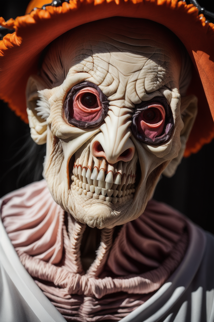 Creepy Halloween Lady (20) Poster Canvas Print Art Painting Decor Reprint wall A