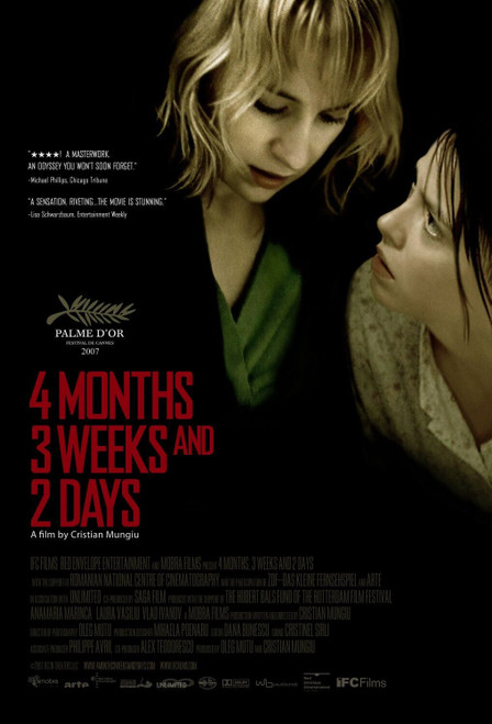 4 Months, 3 Weeks and 2 Days (2007)_5 Movie Film Poster Canvas iconic design