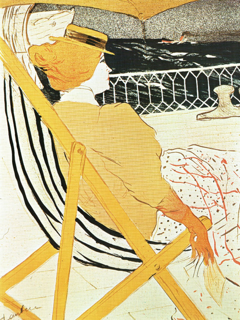 Henri de Toulouse-Lautrec- The Passenger in Cabin 54- 1896 Poster Canvas Movie F