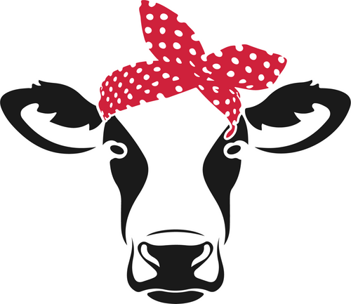 cow bandana Custom Made Poster Canvas Print A0 A1 A2 A3 A4 A5 A6 Art Wall Decora