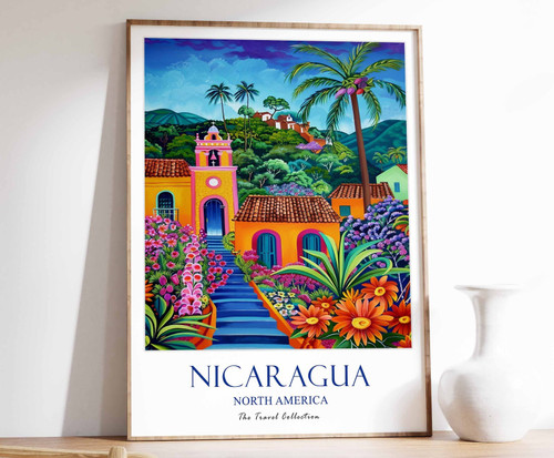 10_Nicaragua Print, Nicaragua Travel Poster, North America Travel Poster, Tropic