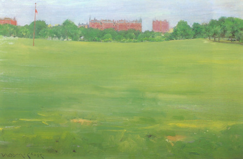 William Merritt Chase - View From Central Park-1890 Poster Canvas Movie Film Pri