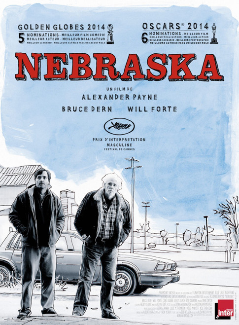Nebraska (2013)_4 Poster Canvas Movie Film Print A0 A1 A2 A3 A4 A5 A6 Art Wall D