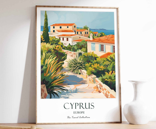 9_Cyprus Print, Cyprus Travel Poster, Europe Travel Print, Europe Decor, Europe