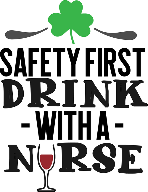 safety first drink with a nurse (2) Poster Canvas Movie Film Print A0 A1 A2 A3