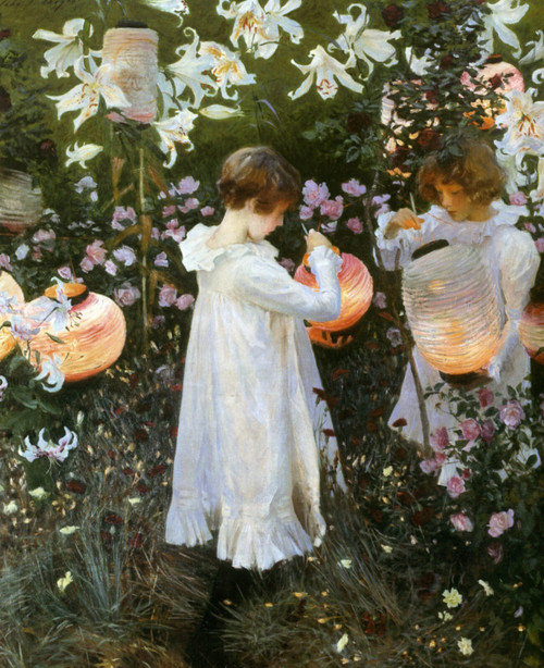 1885 1886 John Sargent Oeillet, lis, lis rose American painting Poster Canvas Mo 1885 1886 John Sargent Oeillet, lis, lis rose American painting Poster Canvas Mo