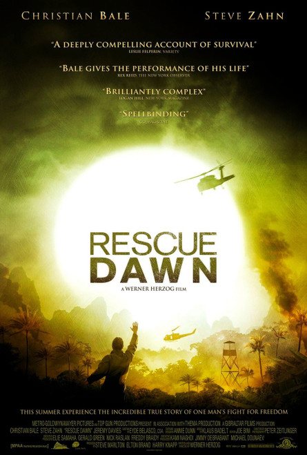Rescue Dawn (2007)_3 Poster Canvas Movie Film Print A0 A1 A2 A3 A4 A5 A6 Art Wal