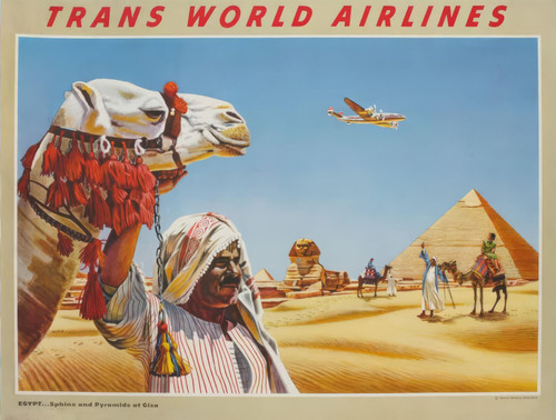 Trans-World-Airlines-Egypt-Sphinx-and-Pyramids-at-Giza-Poster2-artofuniverse0