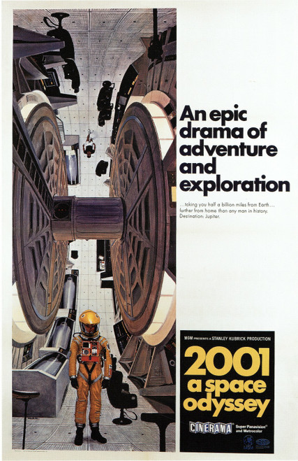 2001 A Space Odyssey (4)- Poster (A0-A4) Film Movie Picture Art Wall Decor Actor