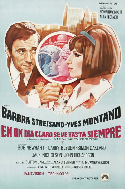 On a Clear Day You Can See Forever (1970)_2 Poster Canvas Movie Film Print A0 A1