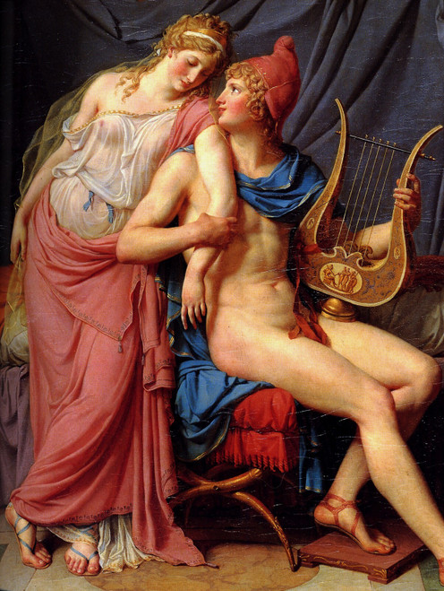 David_Jacques_Louis_The_Courtship_of_Paris_and_Helen_detail1 Poster Canvas Movie