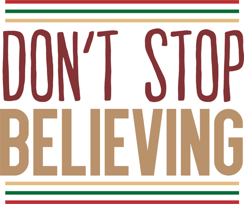 don_t stop believing Poster Canvas Movie Film Print A0 A1 A2 A3 A4 A5 A6 Art Wal