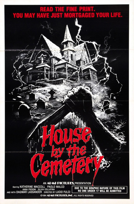 House By Cemetery 03 Poster Canvas Movie Film Print A0 A1 A2 A3 A4 A5 A6 Art Wal