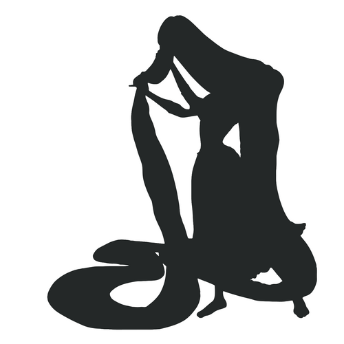 Princess Silhouettes1-12 Funny Creative Poster Canvas Movie Film Print A0 A1 A2