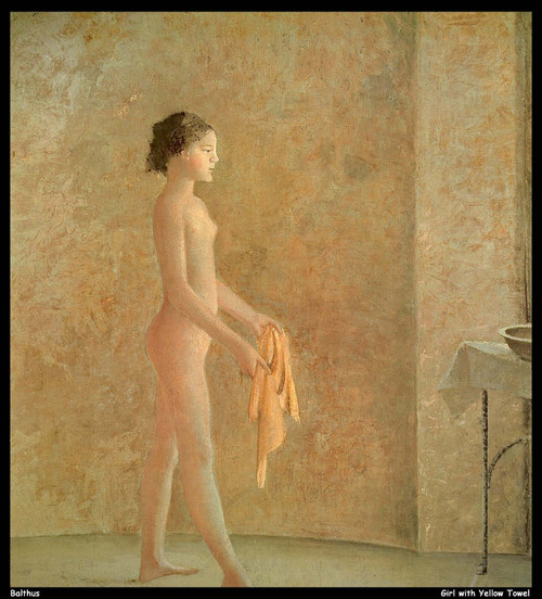 balthus---girl-with-yellow-towel_11182598876_o(1) Poster Canvas Movie Film Print