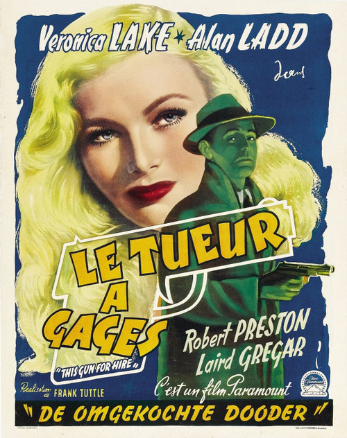 This Gun for Hire (1942)_4 Poster Canvas Movie Film Print A0 A1 A2 A3 A4 A5 A6 A