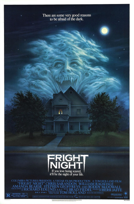FRIGHT NIGHT (1985) 2 Poster Canvas Movie Film Print A0 A1 A2 A3 A4 A5 A6 Art Wa