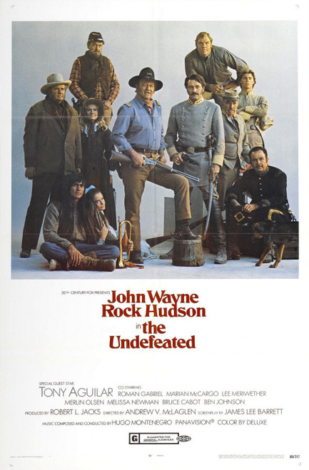 The Undefeated (1969)_1 Poster Canvas Movie Film Print A0 A1 A2 A3 A4 A5 A6 Art