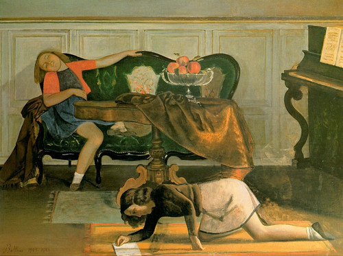 Balthus - drawing-room(1) Poster Canvas Movie Film Print A0 A1 A2 A3 A4 A5 A6 Ar