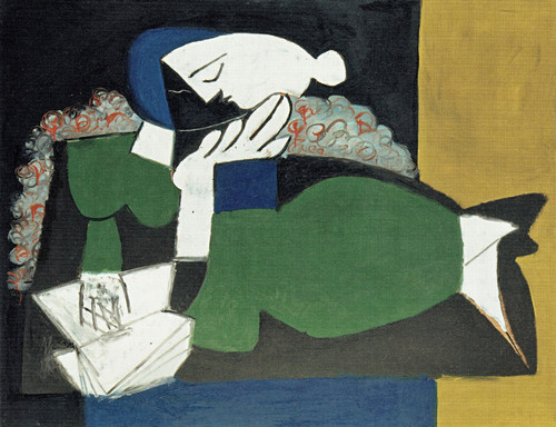 Pablo Picasso - Woman reading 29.01.1953 Poster Canvas Movie Film Print A0 A1 A2