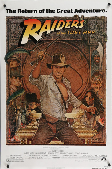 Indiana Jones Raiders of the Ark Poster Canvas Movie Film Print A0 A1 A2 A3 A4 A