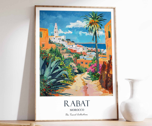 2_Rabat Print, Rabat Travel Poster, Middle East Travel Print, Islamic Decor, Gif