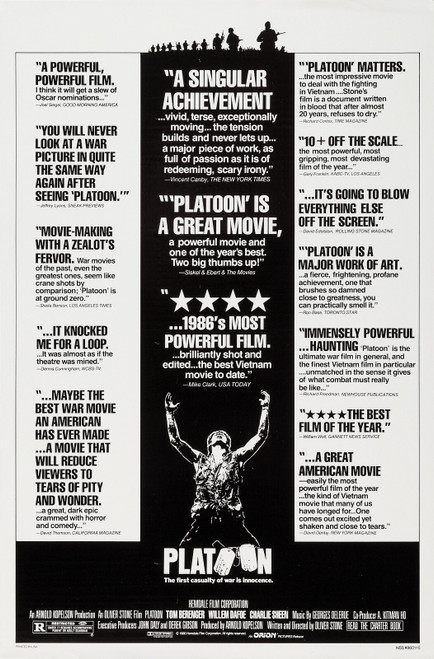 Platoon (1986)_6 Poster Canvas Movie Film Print A0 A1 A2 A3 A4 A5 A6 Art Wall De