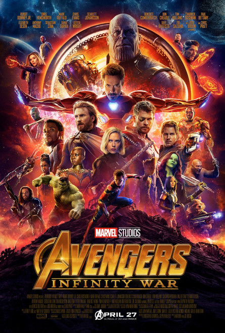 Avengers Infinity War Poster or Canvas Picture Art Movie Car Game Film A0-A4