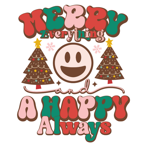 Merry everything and a happy always-01 Poster Canvas Movie Film Print A0 A1 A2 A