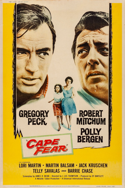 Cape Fear (1962)_3 Movie Film Poster Canvas iconic design