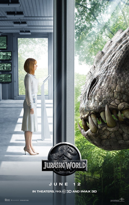 Jurassic World (2015)_3 Poster Canvas Movie Film Print A0 A1 A2 A3 A4 A5 A6 Art