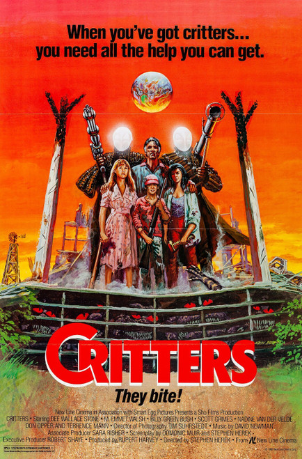 Critters (1986)_1 Movie Film Poster Canvas iconic design