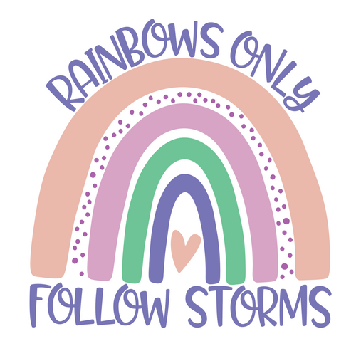 Rainbows Only Follow Storms Poster Canvas Movie Film Print A0 A1 A2 A3 A4 A5 A6