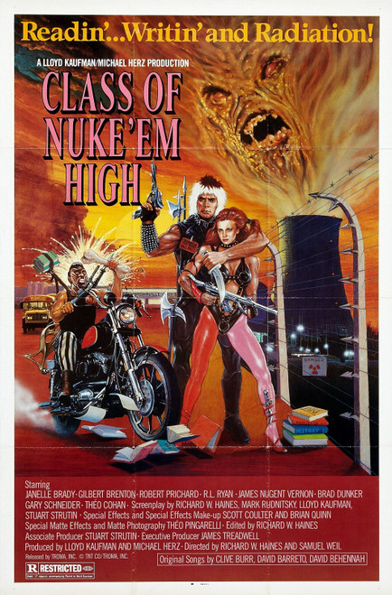 class_of_nuke_em_high 1 Poster Canvas Movie Film Print A0 A1 A2 A3 A4 A5 A6 Art
