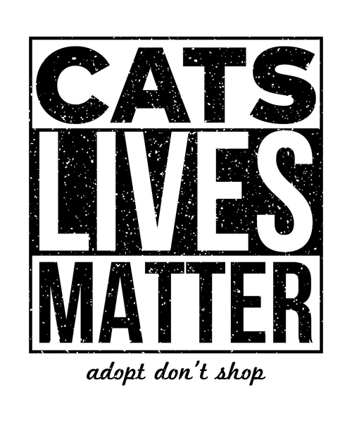 34. Cats Lives Matter (2) Poster Canvas Movie Film Print A0 A1 A2 A3 A4 A5 A6 Ar
