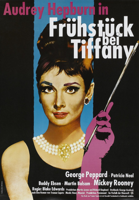 Breakfast at Tiffany_s (1961)_4 Movie Film Poster Canvas iconic design