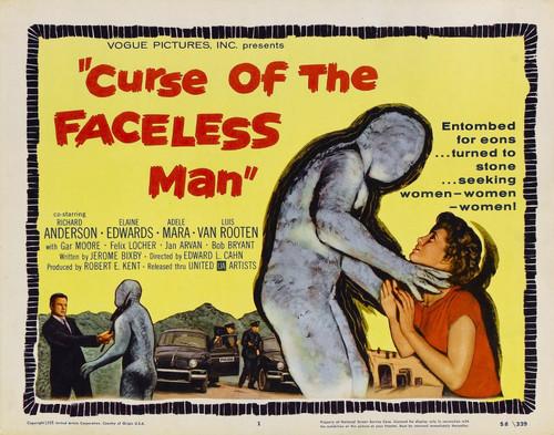 Curse Of Faceless Man 02 Poster Canvas Print Art Painting Decor Reprint wall A0