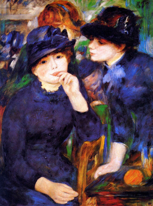 RenoirPierreAuguste-Two_Girls-Sun Poster Canvas Movie Film Print A0 A1 A2 A3 A4