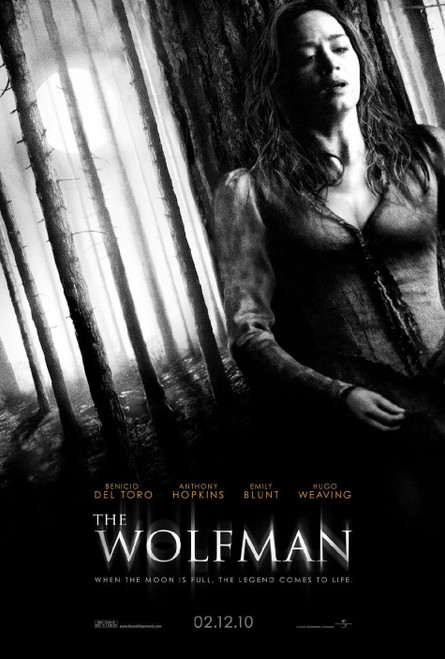 The Wolfman (2010)_1 Poster Canvas Movie Film Print A0 A1 A2 A3 A4 A5 A6 Art Wal