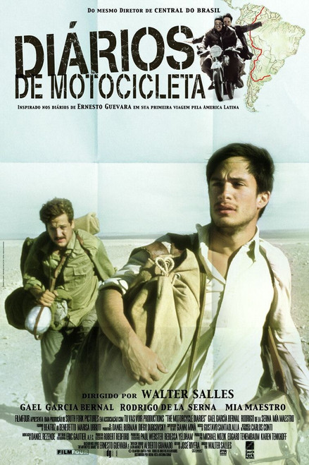 The Motorcycle Diaries (2004)_5 Poster Canvas Movie Film Print A0 A1 A2 A3 A4 A5