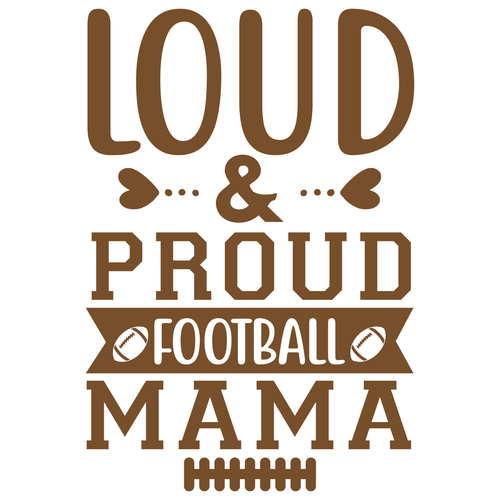 loud & proud football mama-01 Sarcastic Poster Canvas Print A0 A1 A2 A3 A4 A5 A6