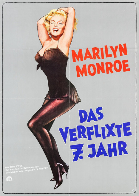 The Seven Year Itch (1955)_18 Poster Canvas Movie Film Print A0 A1 A2 A3 A4 A5 A