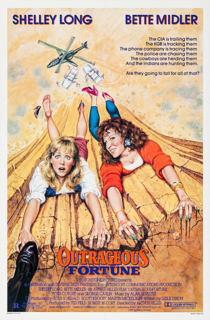 Outrageous Fortune (1987)_3 Poster Canvas Movie Film Print A0 A1 A2 A3 A4 A5 A6