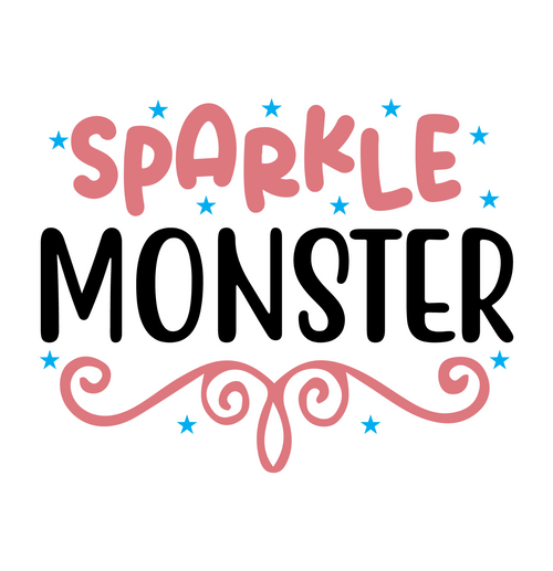 Sparkle Monster-01 Poster Canvas Movie Film Print A0 A1 A2 A3 A4 A5 A6 Art Wall