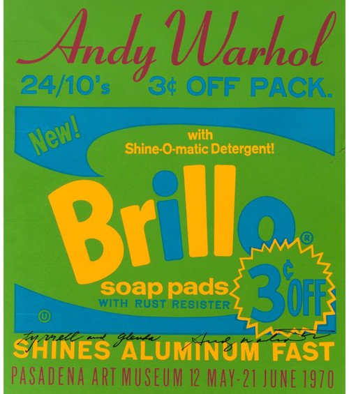 Andy Warhol - Brillo Soap Pads 1970 Poster Canvas Movie Film Print A0 A1 A2 A3 A