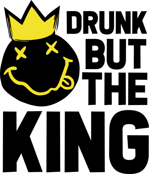 drunk but the king Poster Canvas Movie Film Print A0 A1 A2 A3 A4 A5 A6 Art Wall