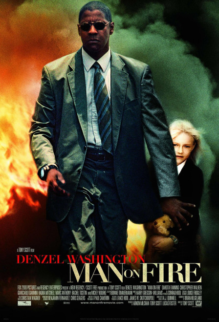 Man on Fire (2004)_0 Poster Canvas Movie Film Print A0 A1 A2 A3 A4 A5 A6 Art Wal