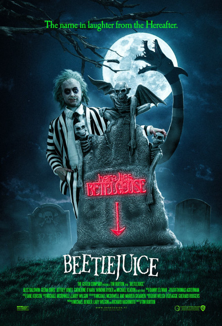 beetlejuice 5 - Poster (A0-A4) Film Movie Picture Art Wall Decor