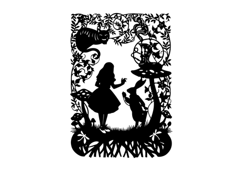 Alice in Wonderland_28 Poster Canvas Movie Film Print A0 A1 A2 A3 A4 A5 A6 Art W